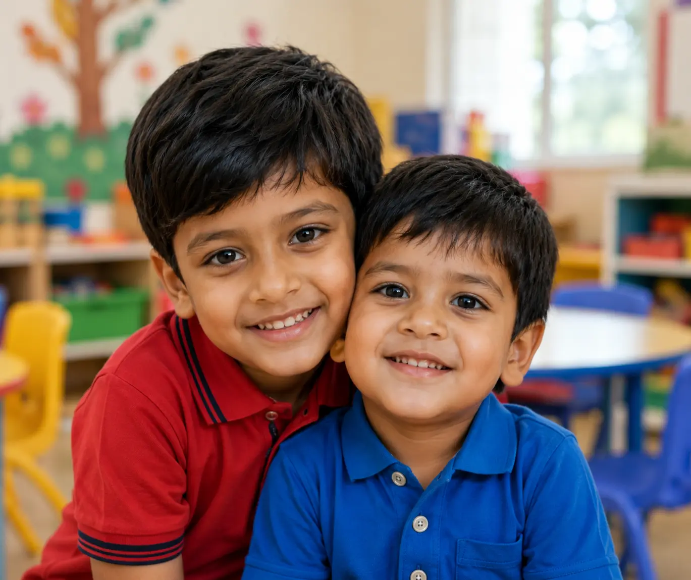 Children learning and playing together at Navoditya School